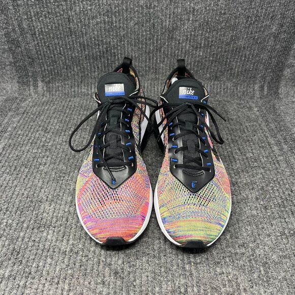 Nike Air Max FlyKnit Racer Multicolor Black Pink Shoes Mens Size 10.5 FD2765-900 - Picture 2 of 8